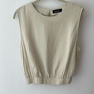 Kourt Linen Blend Top, size M